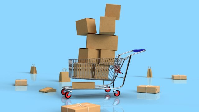 Hand am Laptop beim Online-Einkauf als Sinnbild fuer einen WooCommerce-Checkout mit eingeschleustem Skimmer