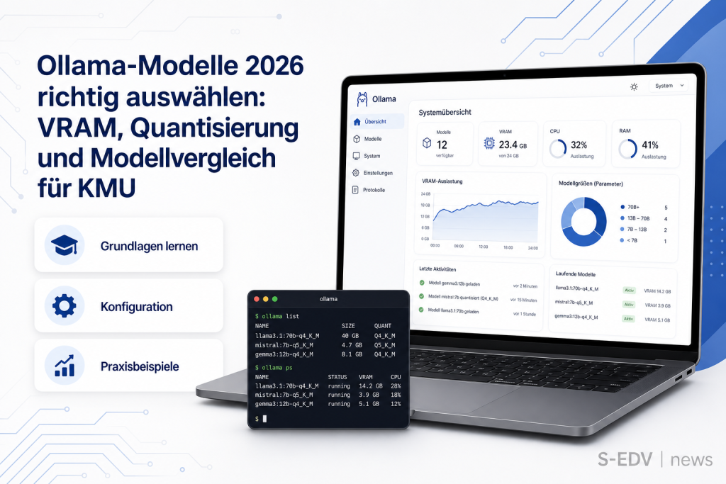 Ollama-Modelle 2026 richtig auswählen: VRAM, Quantisierung und Modellvergleich für KMU