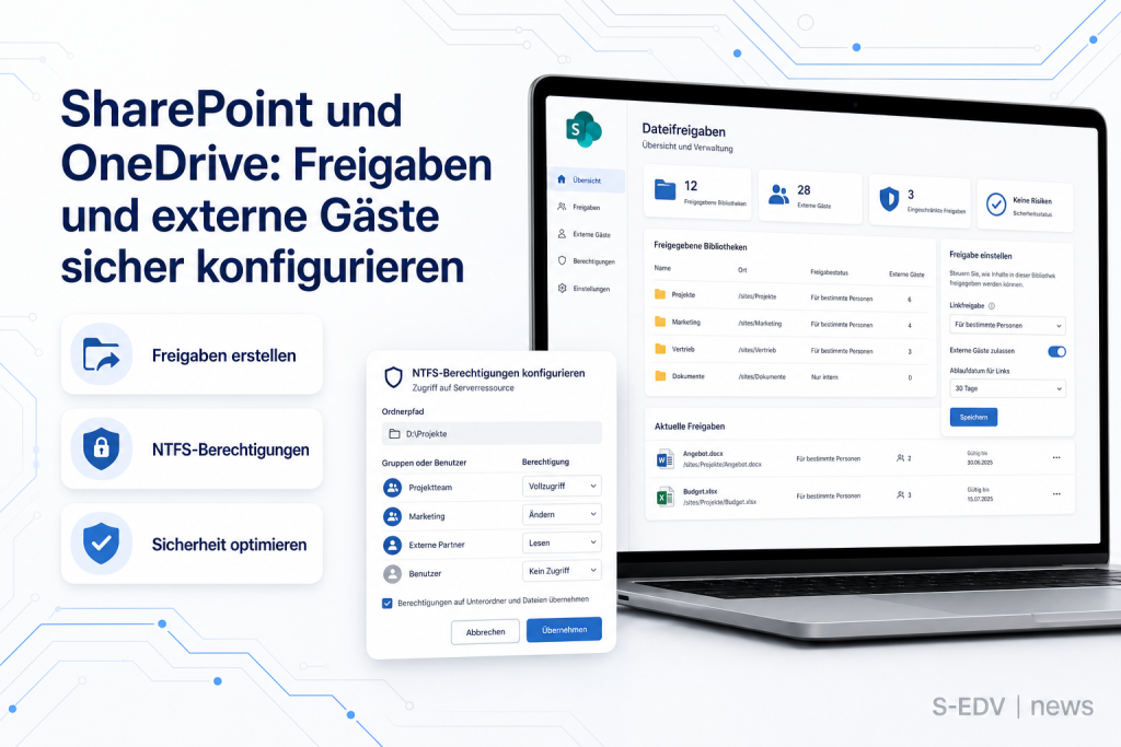 SharePoint und OneDrive: Freigaben und externe Gäste sicher konfigurieren