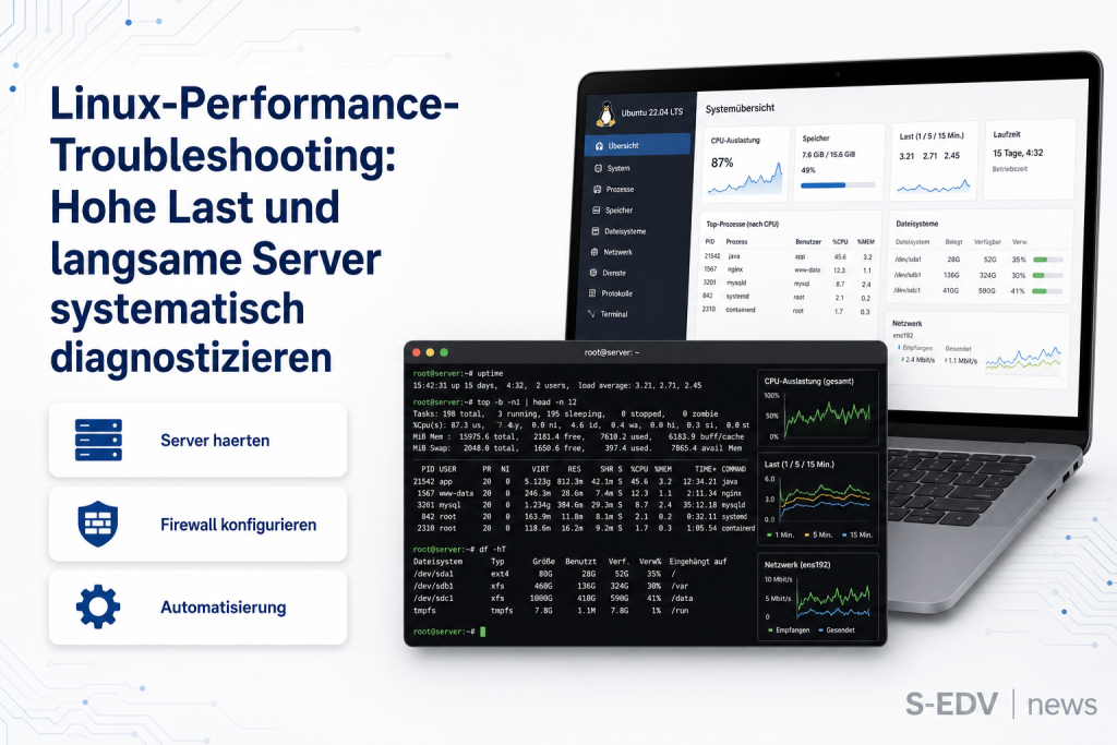 Linux-Performance-Troubleshooting: Hohe Last und langsame Server systematisch diagnostizieren
