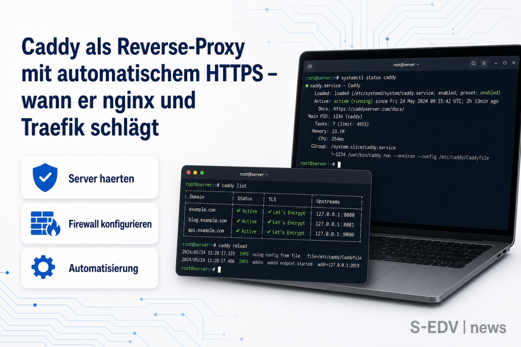 Caddy als Reverse-Proxy mit automatischem HTTPS – wann er nginx und Traefik schlägt