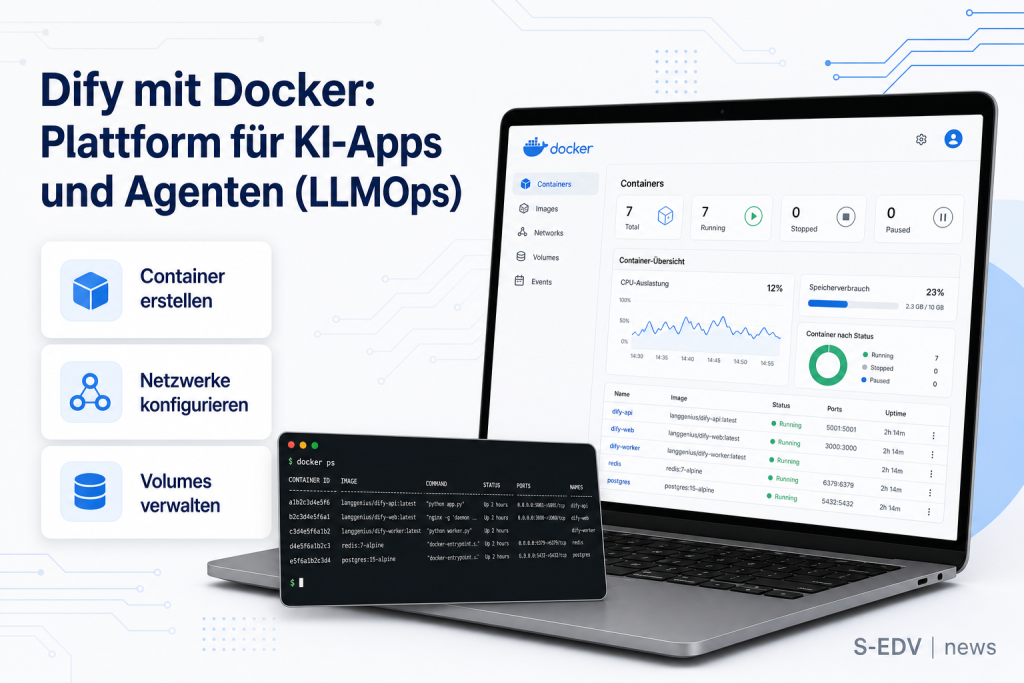 Dify mit Docker: Plattform für KI-Apps und Agenten (LLMOps)