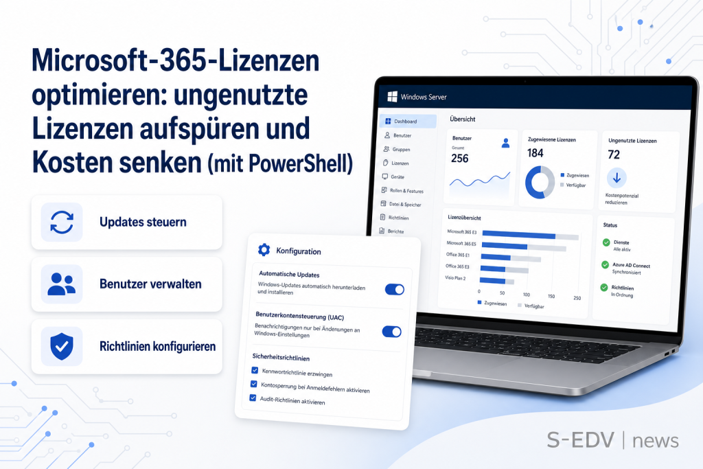 Microsoft-365-Lizenzen optimieren: ungenutzte Lizenzen aufspüren und Kosten senken (mit PowerShell)