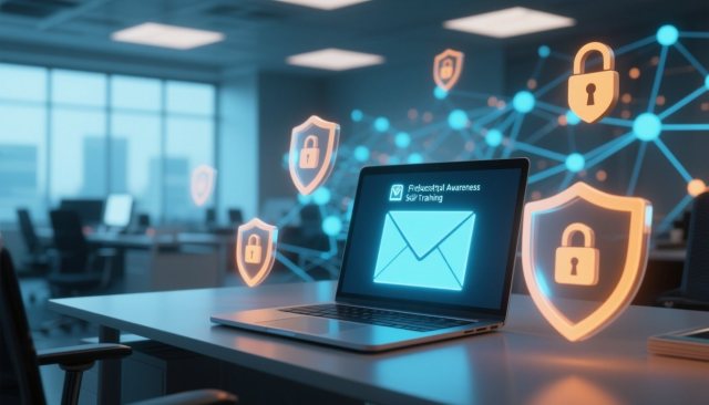 Phishing-Simulation und Security-Awareness im Büro