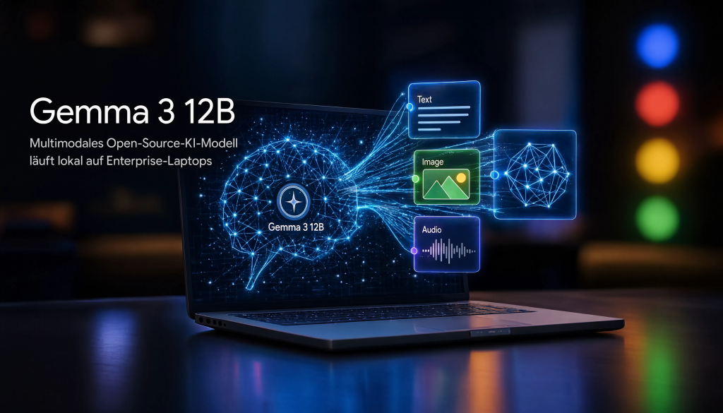 Google Gemma 4 12B: Multimodales Open-Source-KI-Modell läuft lokal auf Enterprise-Laptops
