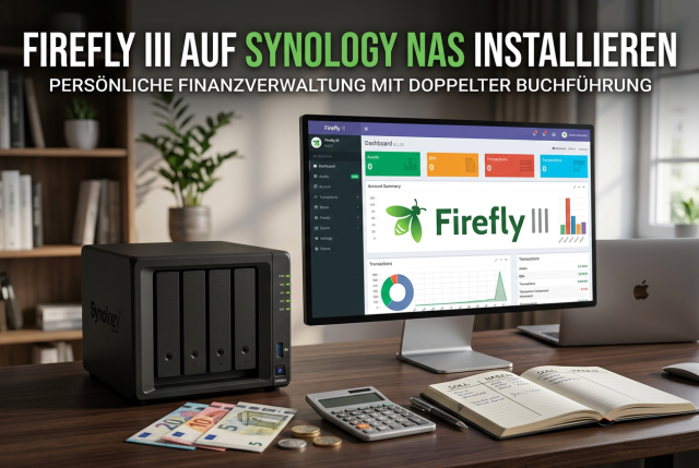 Firefly III Installation auf Synology NAS mit Docker, doppelter Buchführung und sicherer persönlicher Finanzverwaltung im eigenen Netzwerk