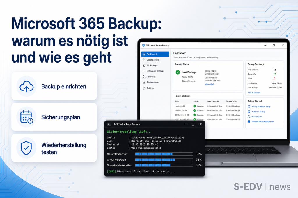 Microsoft 365 Backup: warum es nötig ist und wie es geht