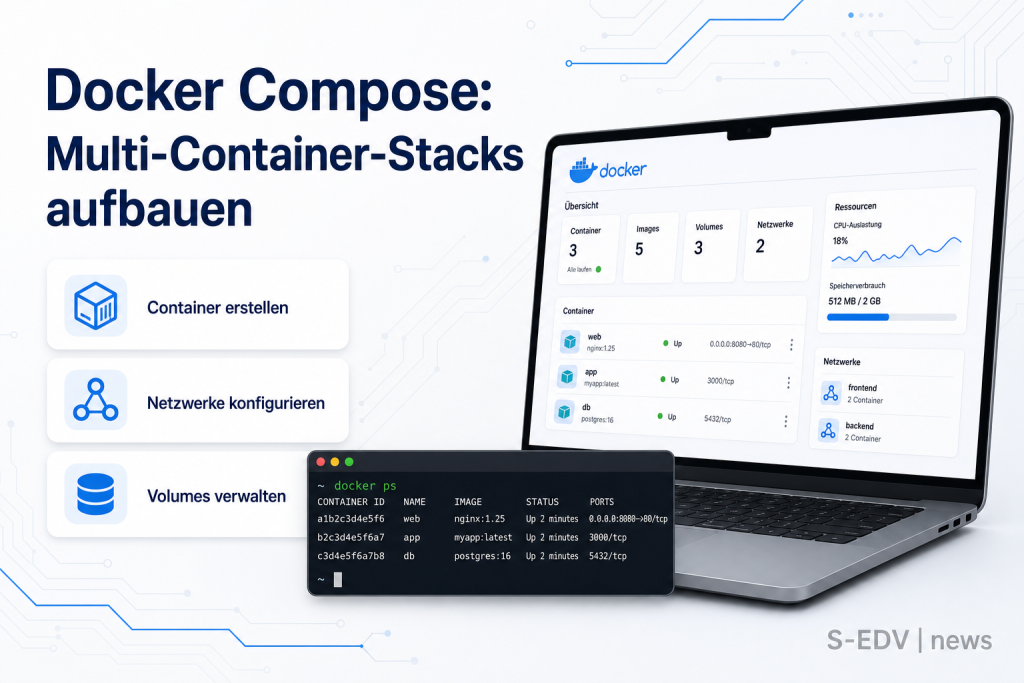 Docker Compose: Multi-Container-Stacks aufbauen