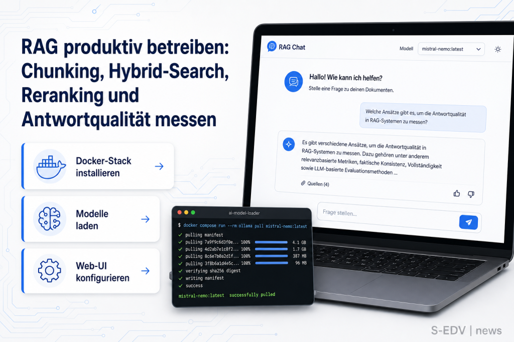 RAG produktiv betreiben: Chunking, Hybrid-Search, Reranking und Antwortqualität messen