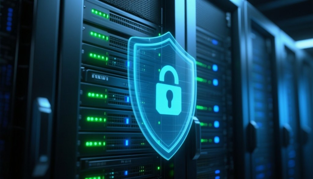 Abgesicherter Linux-Server im Rechenzentrum mit automatischem Sicherheitsschutz