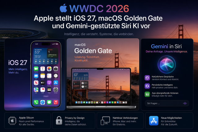 Überblick für apples neues iOS 27