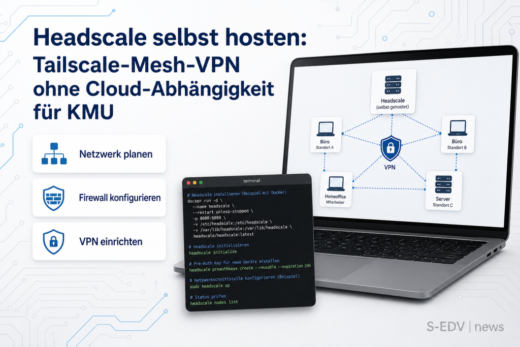 Headscale selbst hosten: Tailscale-Mesh-VPN ohne Cloud-Abhängigkeit für KMU