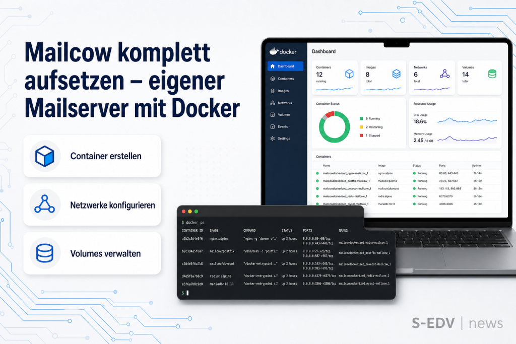 Mailcow komplett aufsetzen – eigener Mailserver mit Docker