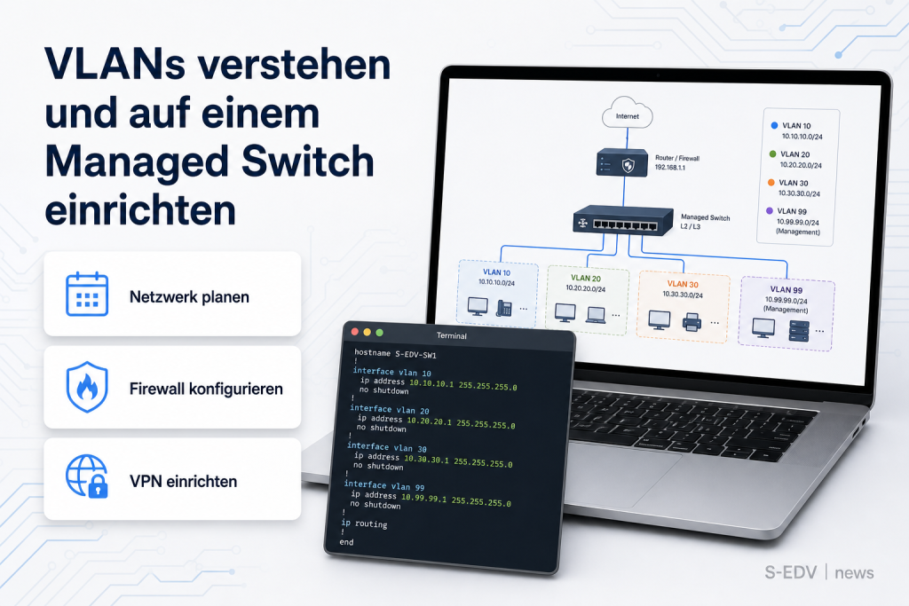 VLANs verstehen und auf einem Managed Switch einrichten