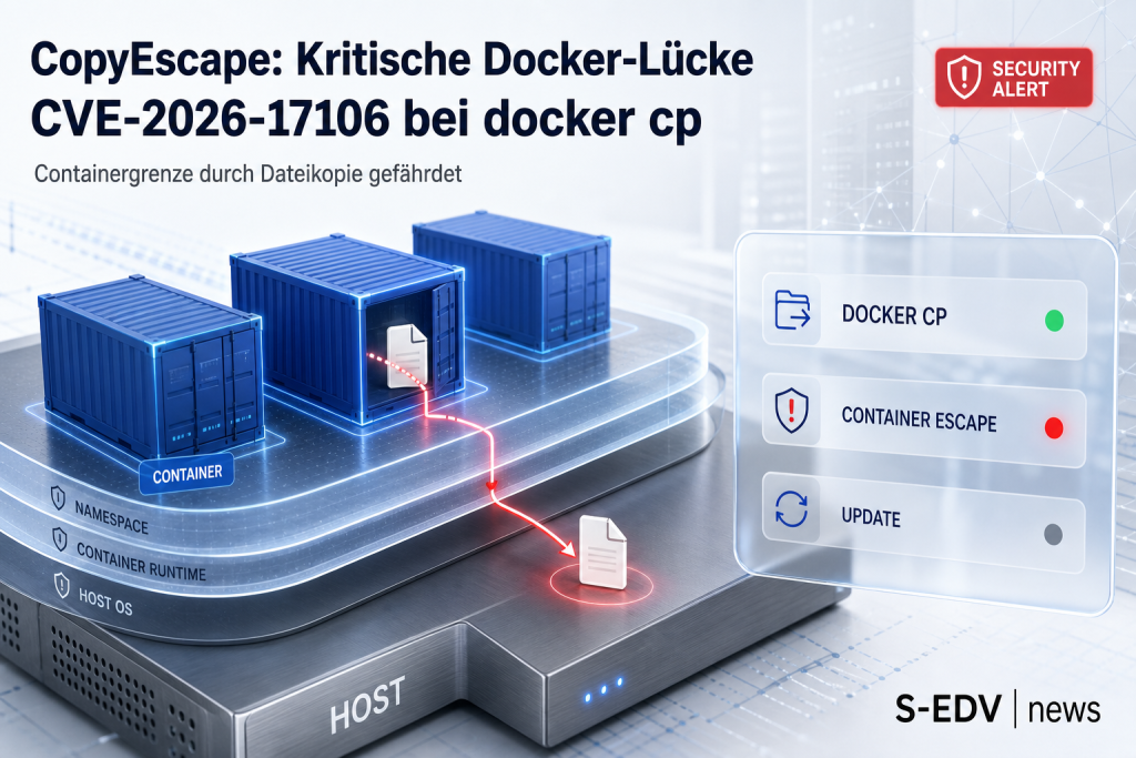 CopyEscape: Kritische Docker-Lücke CVE-2026-17106 bei docker cp