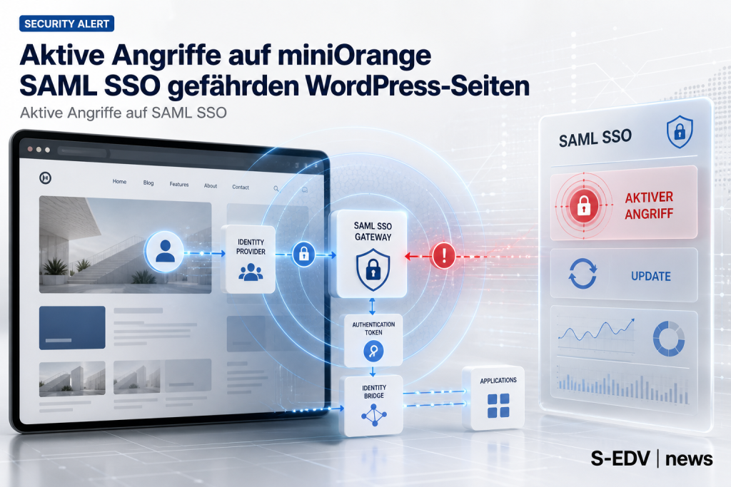 Aktive Angriffe auf miniOrange SAML SSO gefährden WordPress-Seiten