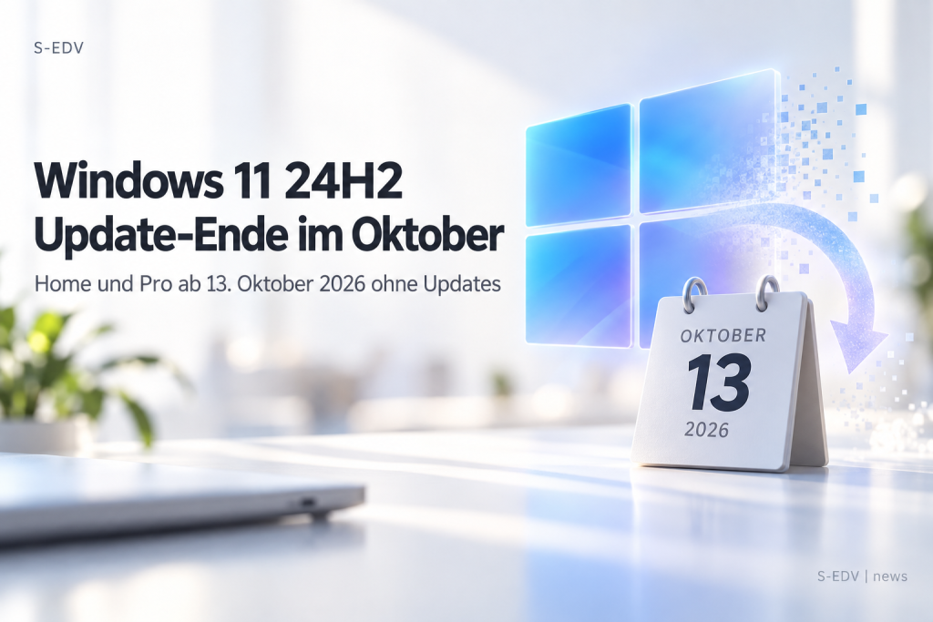 Windows 11 24H2: Home und Pro erhalten ab 13. Oktober 2026 keine Updates mehr