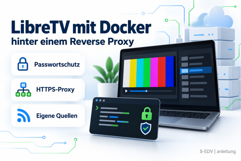 Titelbild: LibreTV mit Docker hinter einem Reverse Proxy