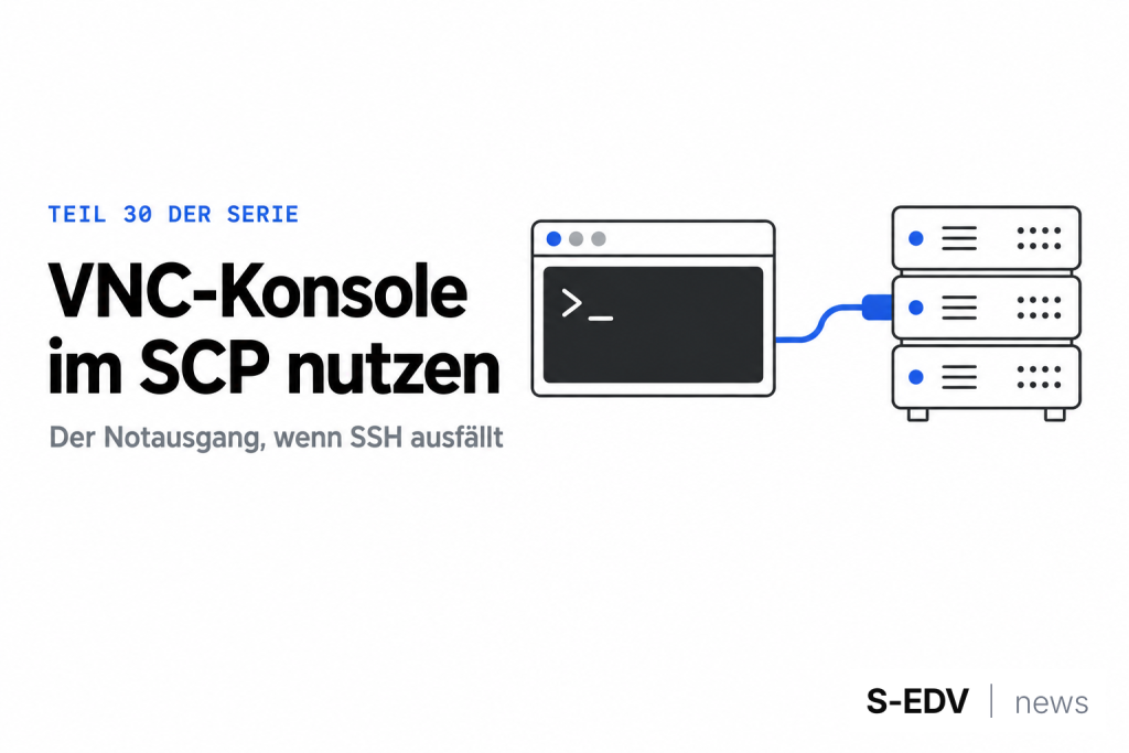 Titelbild: VNC-Konsole im SCP nutzen, Teil 30 der netcup-Serie