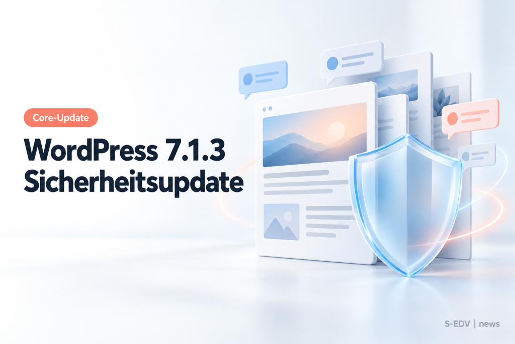 WordPress 7.1.3 Sicherheitsupdate mit geschützten Website-Inhalten und Kommentar-Symbolen